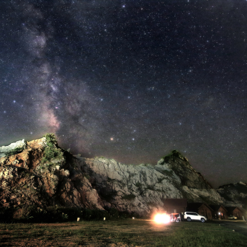 白崎海洋公園の夏銀河