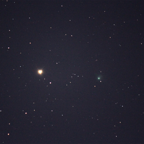 カタリナ彗星とアルクトゥールス