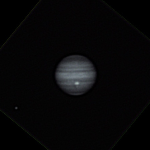 2023年10月29日の木星とカリスト、メタン帯で