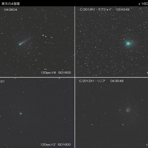 11/2、東天の4彗星
