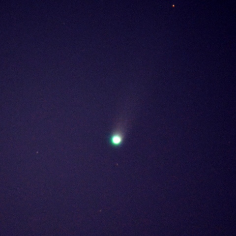 都心でのアイソン彗星