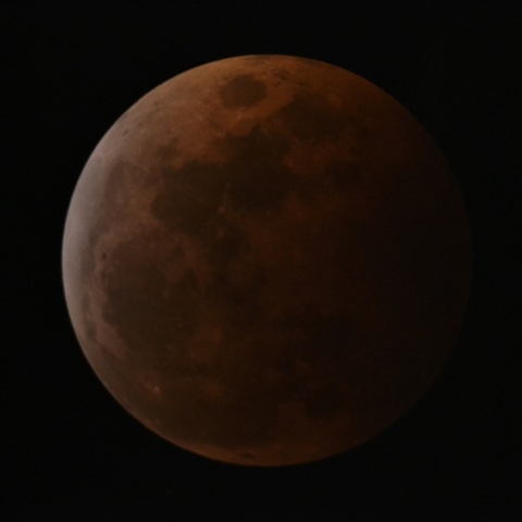 都心での皆既月食