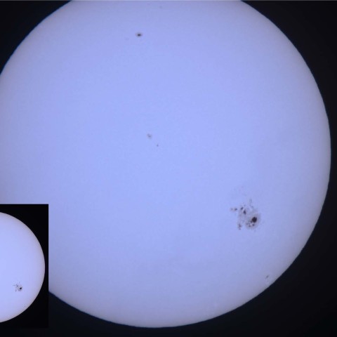 大物の肉眼黒点