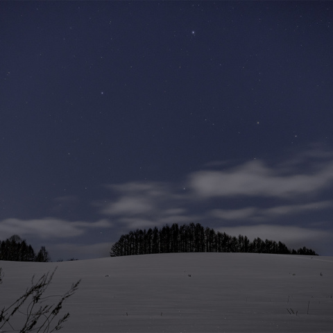 冬の景色と「秋の四辺形」