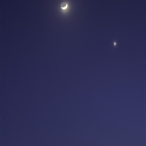 2025/02/02の金星と月