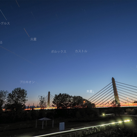 ISSとツインハープ橋