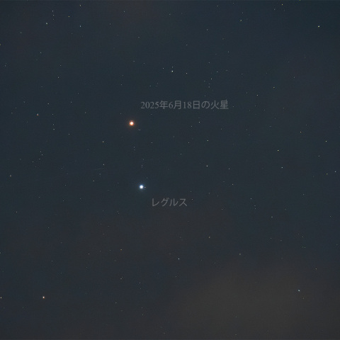 火星とレグルス(2025/06/18)