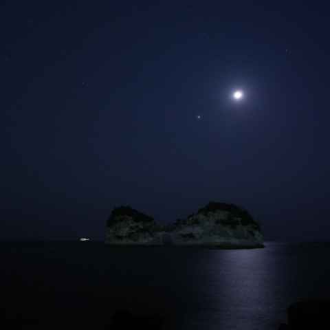 月と木星と高嶋