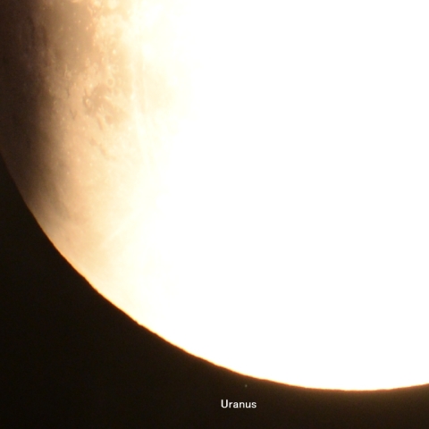 月食と天王星の接近