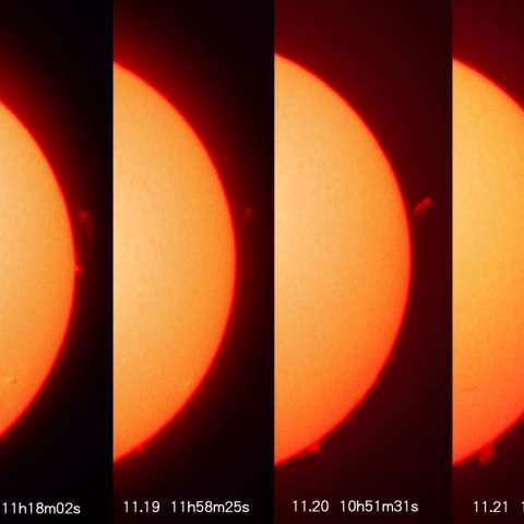 プロミネンスと日々の変化