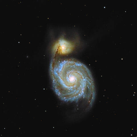 M51 子持ち銀河（りょうけん座）