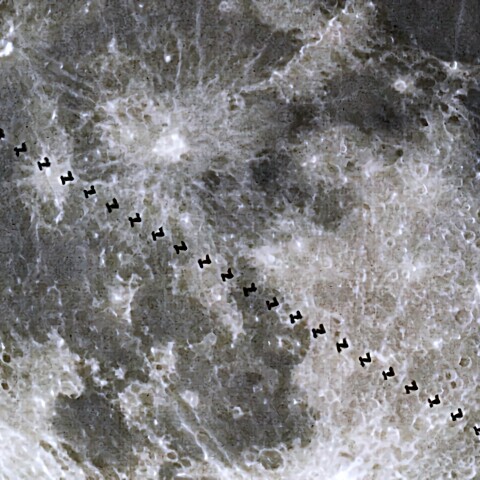 2021-4-30 ISSの月面通過