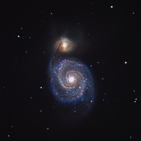  M51 子持ち銀河（りょうけん座）