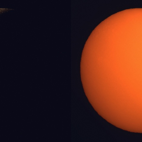 月と太陽、2025/3/25