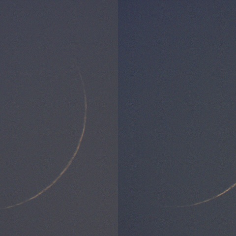 月、2026/4/18（月齢0.91）