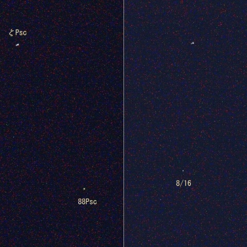 天王星とうお座ζ星