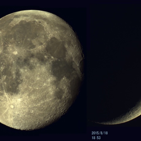 ２０１５年８月の大小の月