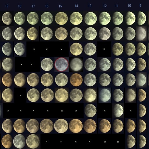 ２０１５年の月　９ヶ月