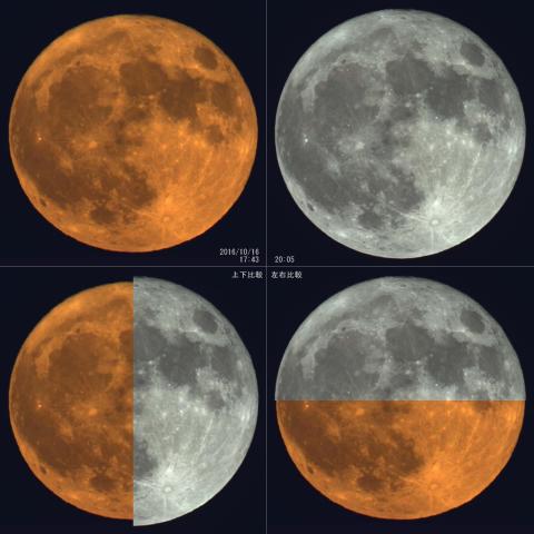 地平の満月は小さい