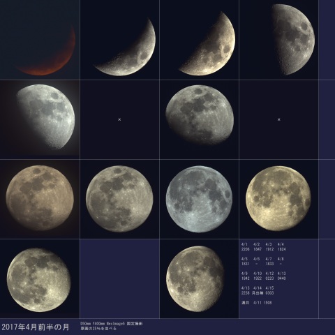 2017年4月前半の月