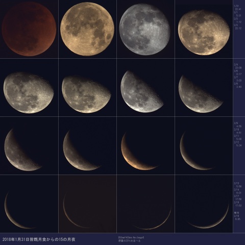 皆既月食からの15の月夜