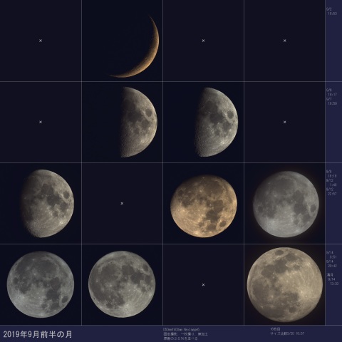 2019年9月前半の月