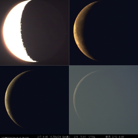 月、旧暦2020年末の4枚