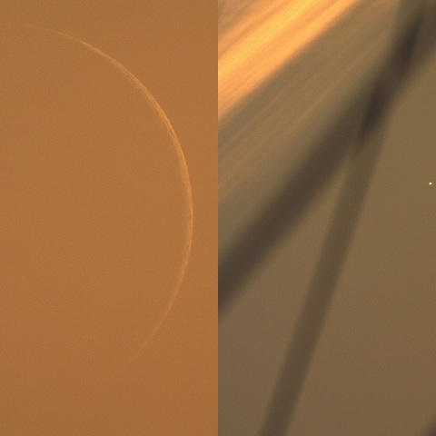 月と金星、2022/11/25