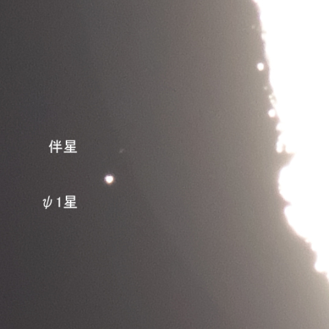 みずがめ座ψ1星の伴星(情報をありがとうございました)