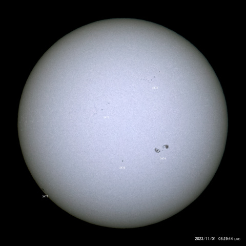 太陽黒点 (2023/11/01)