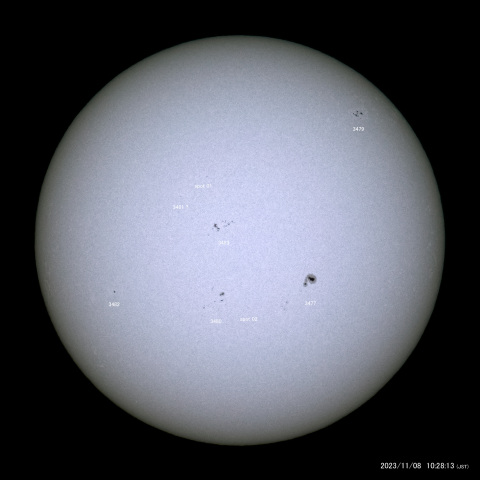 太陽黒点 (2023/11/08)
