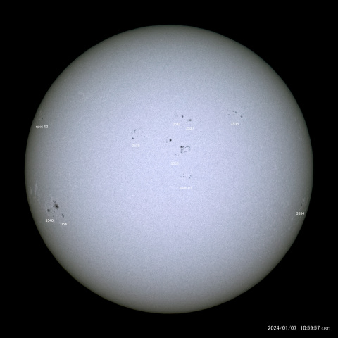 太陽黒点 (2024/01/07)