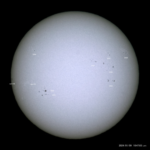 太陽黒点 (2024/01/09)
