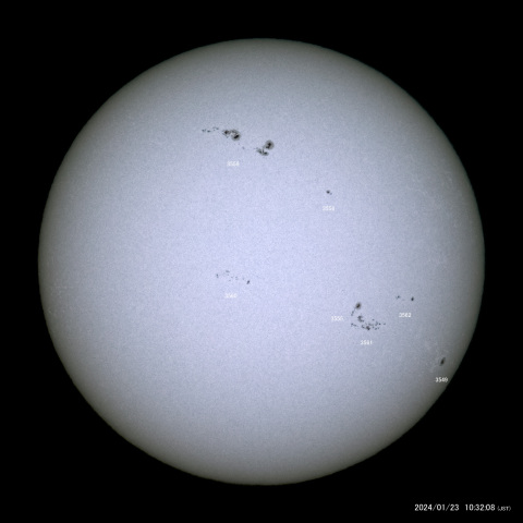 太陽黒点 (2024/01/23)