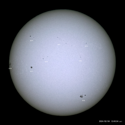 太陽黒点 (2024/02/04)