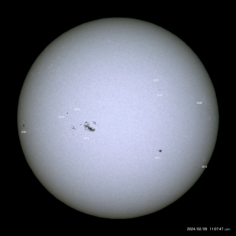 太陽黒点 (2024/02/09)
