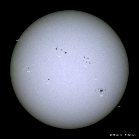 太陽黒点 (2024/02/13)