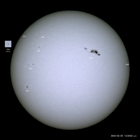 太陽黒点 (2024/02/26)