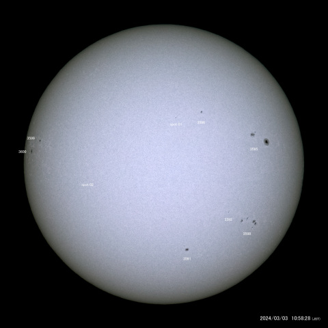 太陽黒点 (2024/03/03)