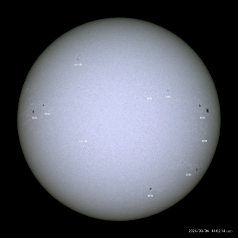 太陽黒点 (2024/03/04)