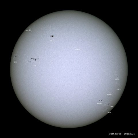太陽黒点 (2024/03/21)