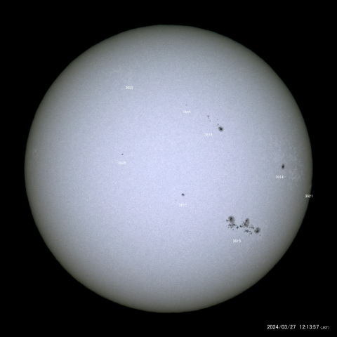 太陽黒点 (2024/03/27)