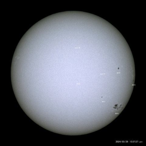 太陽黒点 (2024/03/29)