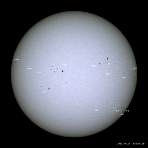 太陽黒点 (2024/04/25)