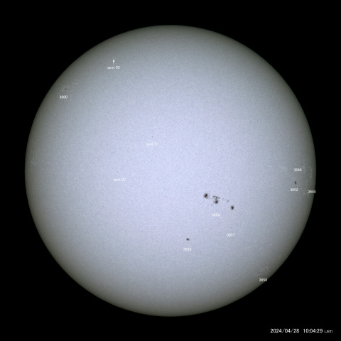 太陽黒点 (2024/04/28)