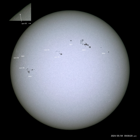 太陽黒点 (2024/05/04)
