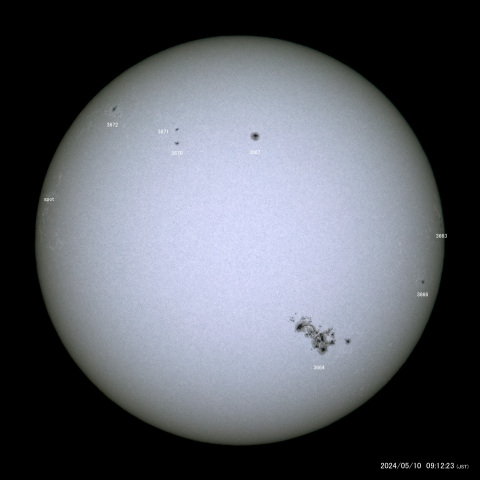 太陽黒点 (2024/05/10)