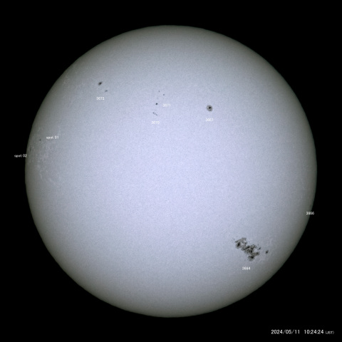 太陽黒点 (2024/05/11)