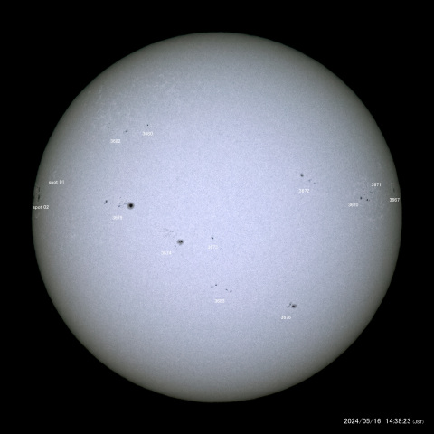 太陽黒点 (2024/05/16)