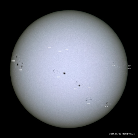 太陽黒点 (2024/05/18)